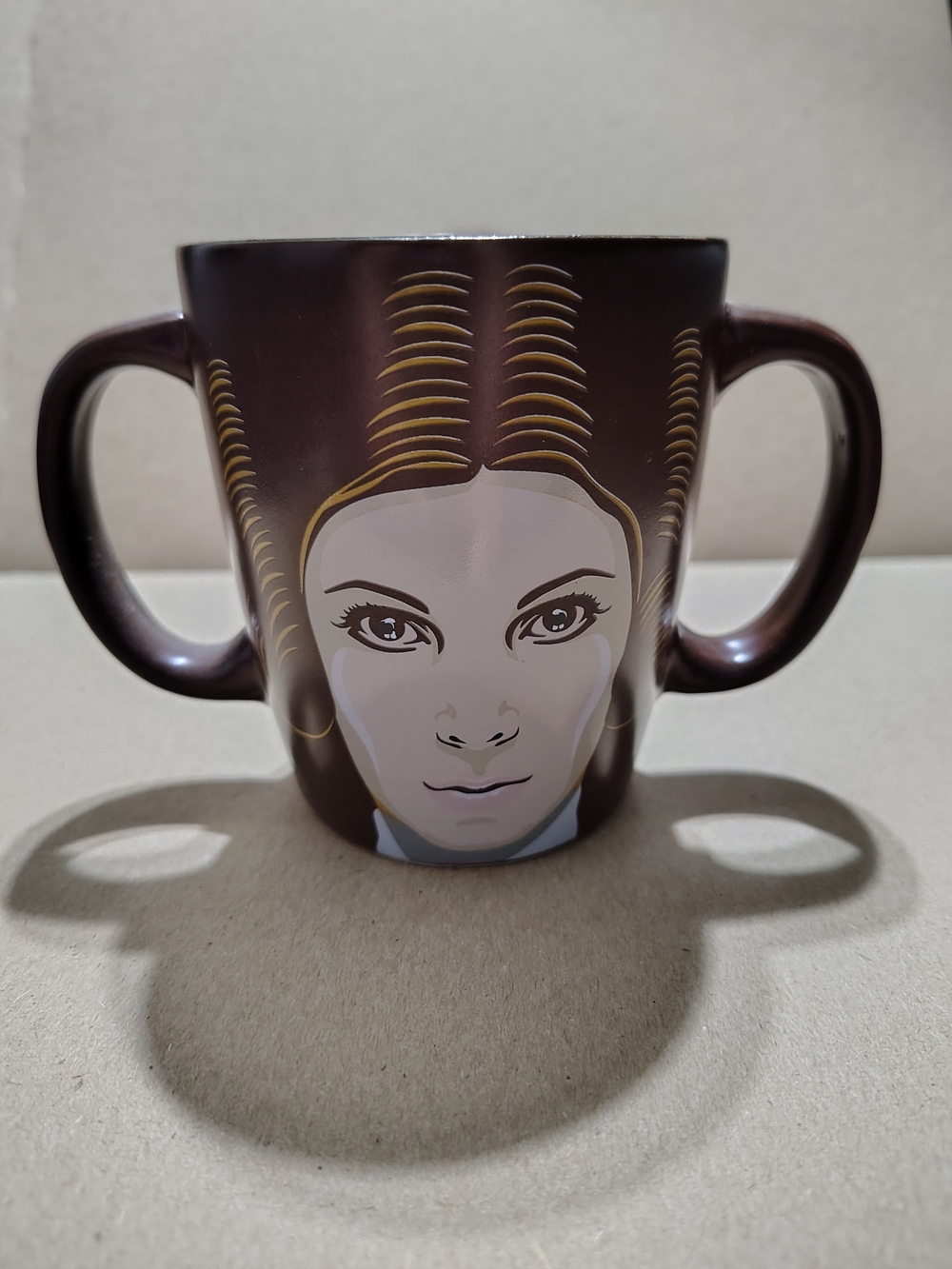 Rare Vintage Princess Leia Organa Star Wars Double Handle Mug